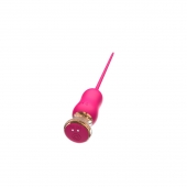 Розовый тонкий стимулятор Nipple Vibrator - 23 см. - I-MOON - купить с доставкой в Северске