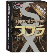Суженные к основанию презервативы Sagami Xtreme COBRA - 3 шт. - Sagami - купить с доставкой в Северске