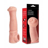 Телесная фантазийная насадка на член Cock Sleeve Size L - KOKOS - в Северске купить с доставкой