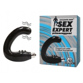 Чёрный массажёр простаты серии Sex Expert - Sex Expert - в Северске купить с доставкой