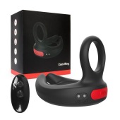 Черное эрекционное виброкольцо Cock Ring с пультом ДУ - I-MOON - в Северске купить с доставкой
