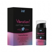 Жидкий вибратор Vibration Cotton Candy с ароматом сахарной ваты - 15 мл. - INTT - купить с доставкой в Северске