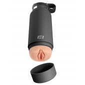 Серый мастурбатор в виде бутылки F*ck Flask - Pipedream - в Северске купить с доставкой
