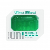 Зеленый мастурбатор-стимулятор Tenga Uni Emerald - Tenga - в Северске купить с доставкой