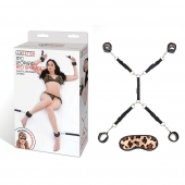 Леопардовая фиксация на матрас для рук и ног Classic Bedspreader - Lux Fetish - купить с доставкой в Северске
