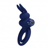 Синее эрекционное кольцо с вибростимуляцией клитора Powerful Ring - Baile - в Северске купить с доставкой