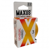 Презервативы анатомической формы Maxus Sensual - 3 шт. - Maxus - купить с доставкой в Северске