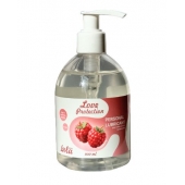 Лубрикант на водной основе Love Protection Raspberry с ароматом малины - 300 мл. - Lola Games - купить с доставкой в Северске