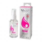 Возбуждающая силиконовая вагинальная смазка Yes Heat - 50 мл. - Sitabella - купить с доставкой в Северске