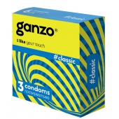 Классические презервативы с обильной смазкой Ganzo Classic - 3 шт. - Ganzo - купить с доставкой в Северске