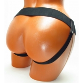 Трусики для страпона коричневого цвета - БДСМ Арсенал - купить с доставкой в Северске