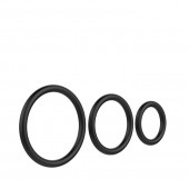 Набор из 3 чёрных колец различного диаметра - Baile - в Северске купить с доставкой