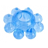 Голубая гелевая насадка-цветок - Toyfa Basic - в Северске купить с доставкой