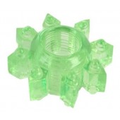 Зеленое эрекционное кольцо-звезда - Toyfa Basic - в Северске купить с доставкой