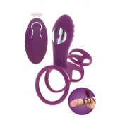 Фиолетовая эрекционная вибронасадка Halo Halo C-Ring Sleeve - Toy Joy - в Северске купить с доставкой