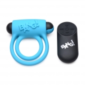 Голубое эрекционное виброкольцо 28X Remote Control Vibrating Cock Ring   Bullet - XR Brands - в Северске купить с доставкой