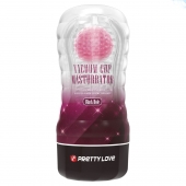 Прозрачный текстурированный мастурбатор Vacuum Cup Masturbator Black Hole - Baile - в Северске купить с доставкой