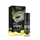 Съедобный жидкий вибратор Dual Vibe! со вкусом лимонного джина с тоником - 15 мл. - ORGIE - купить с доставкой в Северске