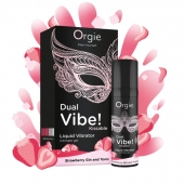 Съедобный жидкий вибратор Dual Vibe! со вкусом клубничного джина с тоником - 15 мл. - ORGIE - купить с доставкой в Северске