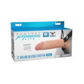Полый страпон на ремнях 6’’ Hollow Silicone Strap-on - Pipedream - купить с доставкой в Северске