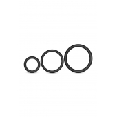 Набор из 3 черных эрекционных колец Cock Ring Set - Blush Novelties - в Северске купить с доставкой