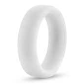 Белое люминесцентное эрекционное кольцо Silicone Glo Cock Ring - Blush Novelties - в Северске купить с доставкой