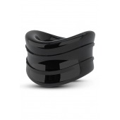 Черное эрекционное кольцо на мошонку Beef Ball Stretcher Snug - Blush Novelties - в Северске купить с доставкой