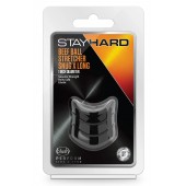 Черное эрекционное кольцо на мошонку Beef Ball Stretcher Snug X Long - Blush Novelties - в Северске купить с доставкой