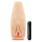 Мастурбатор-вагина с вибрацией Soft   Wet Natasha Realistic Beige Masturbator - Blush Novelties - в Северске купить с доставкой