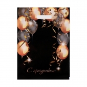 Пакет с вырубной ручкой и принтом в виде шариков (30х40 см) - Сима-Ленд - купить с доставкой в Северске