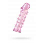 Розовая насадка на пенис с шипами - 12,5 см. - A-toys - в Северске купить с доставкой