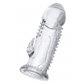 Прозрачная насадка на пенис с шипиками и коготком - 13,5 см. - A-toys - в Северске купить с доставкой