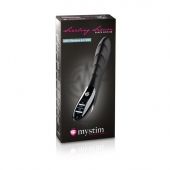 Вибратор с электростимуляцией Sizzling Simon Black Edition - 27 см. - MyStim - купить с доставкой в Северске