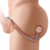 Кольцо на пенис с анальным стимулятором Stainless Steel Anal Hook   Cock Ring - BlueLine - в Северске купить с доставкой