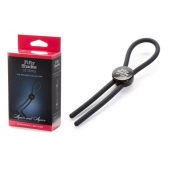 Тёмно-серое эрекционное кольцо с зажимом Again and Again Adjustable Cock Ring - Fifty Shades of Grey - в Северске купить с доставкой