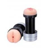 Мастурбатор 2-в-1 REALSTUFF 2 IN 1 HUMMER ANUS   VAGINA: вагина и анус - Dream Toys - в Северске купить с доставкой
