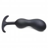Черный массажер простаты с утяжелителями Premium Silicone Weighted Prostate Plug Large - 18,8 см. - XR Brands - в Северске купить с доставкой