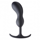 Черный массажер простаты с утяжелителями Premium Silicone Weighted Prostate Plug Large - 18,8 см. - XR Brands - в Северске купить с доставкой