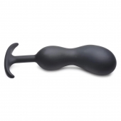 Черный массажер простаты с утяжелителями Premium Silicone Weighted Prostate Plug XL - 20,8 см. - XR Brands - в Северске купить с доставкой