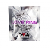 Прозрачное виброкольцо с двумя вибропульками - Toyfa Basic - в Северске купить с доставкой