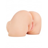 Телесный мастурбатор-полуторс с вибрацией Shake That Ass - Pipedream - в Северске купить с доставкой