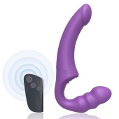 Фиолетовый безремневой страпон Straples Strap-On Dildo - Erokay - купить с доставкой в Северске