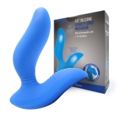 Синий вибромассажер простаты 3,5’’ Curve P-spot Massager - 12 см. - Erokay - в Северске купить с доставкой