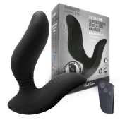 Черный вибромассажер простаты 3,5’’ Remote Control Curve P-spot Massager - 12 см. - Erokay - в Северске купить с доставкой