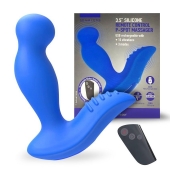 Синий вибромассажер простаты 3,5’’ Remote Control P-spot Massager - 12,5 см. - Erokay - в Северске купить с доставкой