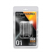 Прозрачная насадка с шипами STAY HARD COCK SLEEVE 01 CLEAR - Blush Novelties - в Северске купить с доставкой