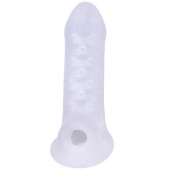 Тонкая насадка-удлинитель с подхватом мошонки Jacked Up - Doc Johnson - в Северске купить с доставкой