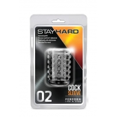 Прозрачная насадка на пенис с шишечками STAY HARD COCK SLEEVE 02 CLEAR - Blush Novelties - в Северске купить с доставкой