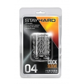 Прозрачная насадка с бороздками STAY HARD COCK SLEEVE 04 CLEAR - Blush Novelties - в Северске купить с доставкой