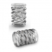Прозрачная насадка с объёмными чёрточками STAY HARD COCK SLEEVE 06 CLEAR - Blush Novelties - в Северске купить с доставкой